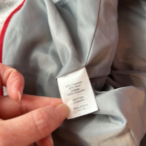 J. Crew Coat double breasted size 4 Pea Coat gray - Picture 11 of 11